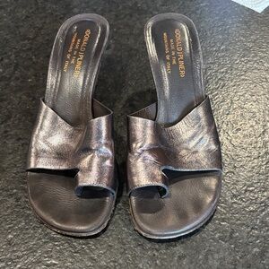 Donald J. Pliner Women's Metallic Black Sandals